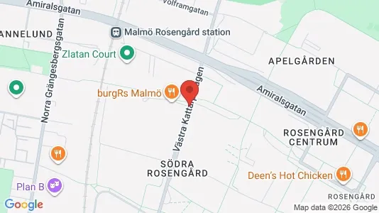 Lägenheter att hyra i Rosengård - kort over placeringen