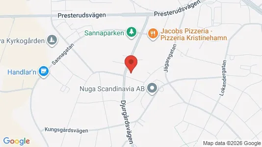 Lägenheter att hyra i Kristinehamn - kort over placeringen