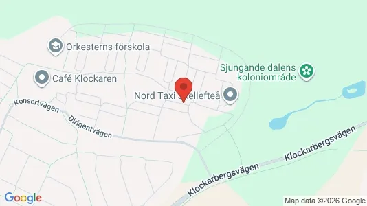 Lägenheter att hyra i Skellefteå - kort over placeringen