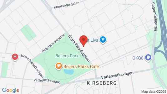 Lägenheter att hyra i Kirseberg - kort over placeringen