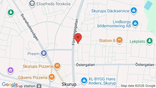 Lägenheter att hyra i Skurup - kort over placeringen