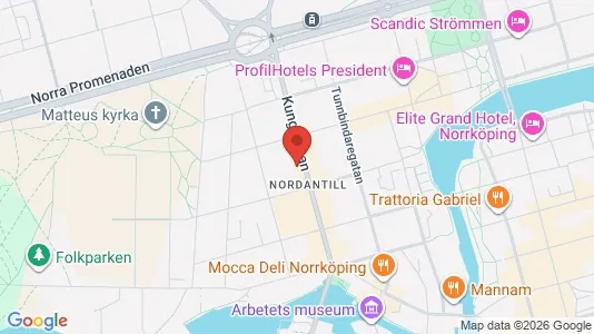 Lägenheter att hyra i Norrköping - kort over placeringen