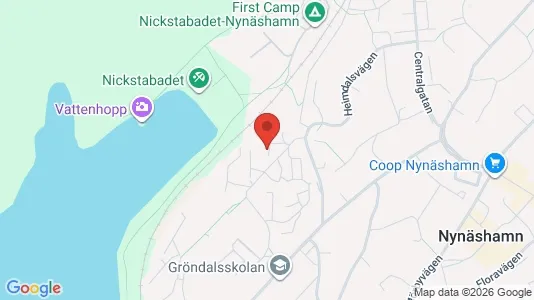 Lägenheter till salu i Nynäshamn - kort over placeringen