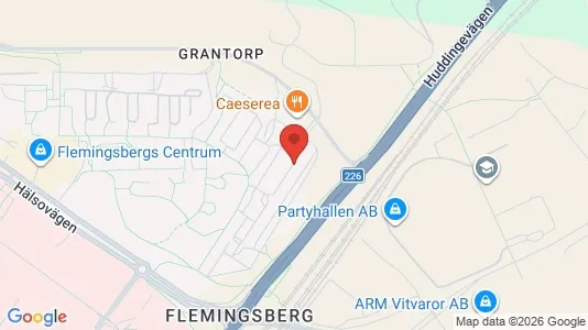 Lägenheter till salu i Huddinge - kort over placeringen