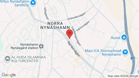 Lägenheter till salu i Nynäshamn - kort over placeringen