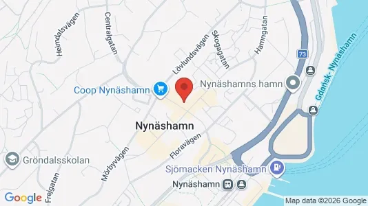 Lägenheter till salu i Nynäshamn - kort over placeringen