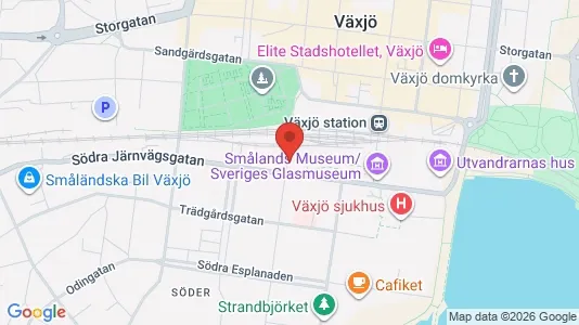 Lägenheter att hyra i Växjö - kort over placeringen