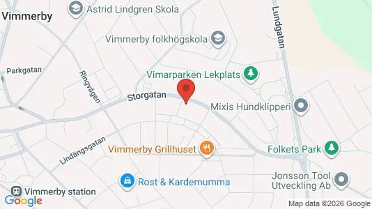 Lägenheter att hyra i Vimmerby - kort over placeringen