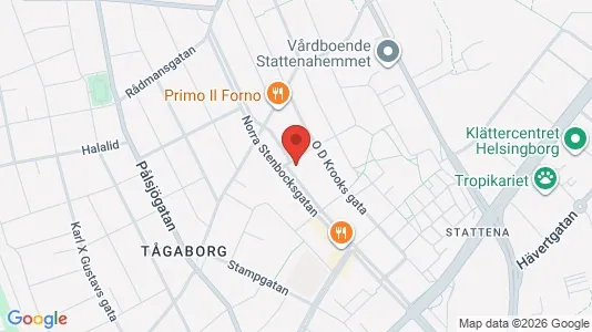 Lägenheter att hyra i Helsingborg - kort over placeringen