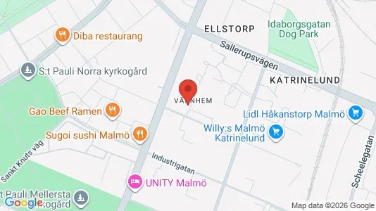 Lägenheter att hyra i Malmö Centrum - kort over placeringen