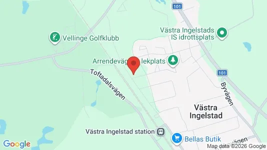 Lägenheter att hyra i Vellinge - kort over placeringen