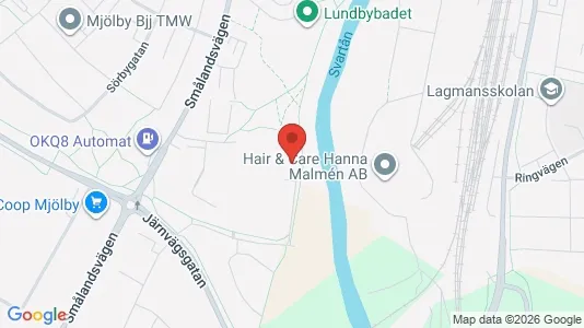 Lägenheter att hyra i Mjölby - kort over placeringen