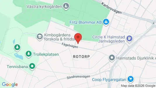 Lägenheter att hyra i Halmstad - kort over placeringen
