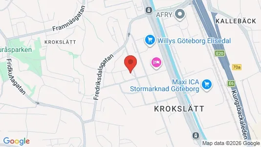 Lägenheter till salu i Örgryte-Härlanda - kort over placeringen