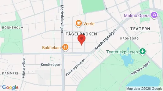 Bostadsrätter till salu i Malmö Centrum - kort over placeringen