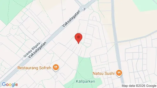 Lägenheter till salu i Uppsala - kort over placeringen