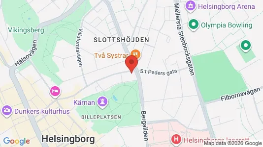 Lägenheter att hyra i Helsingborg - kort over placeringen