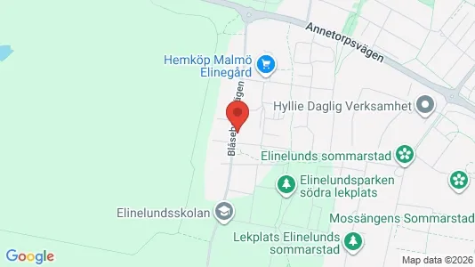 Lägenheter att hyra i Limhamn/Bunkeflo - kort over placeringen