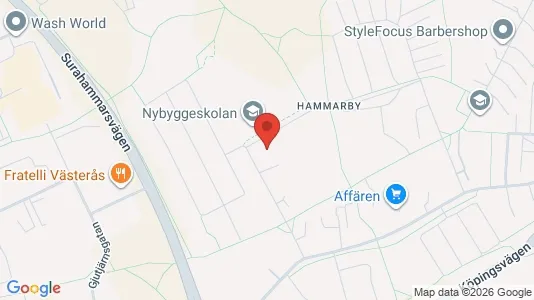 Lägenheter att hyra i Västerås - kort over placeringen