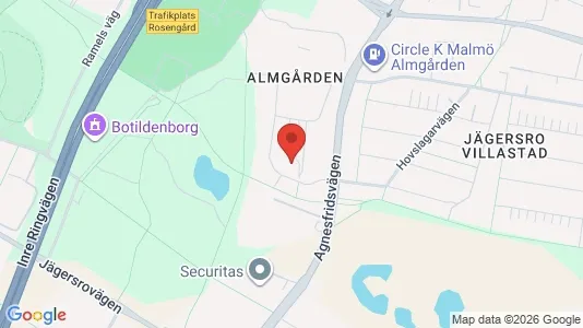 Lägenheter att hyra i Husie - kort over placeringen