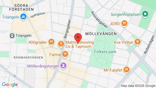 Lägenheter att hyra i Malmö Centrum - kort over placeringen