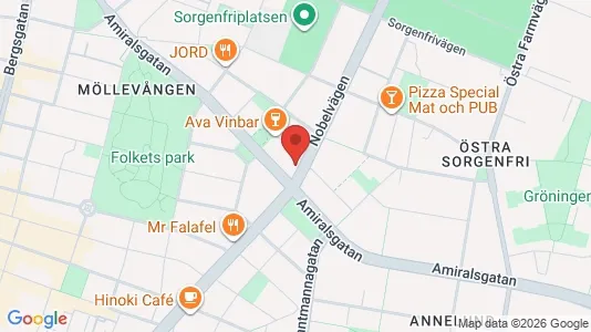 Lägenheter att hyra i Malmö Centrum - kort over placeringen