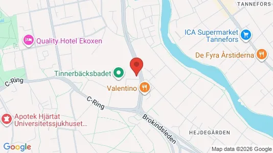 Lägenheter att hyra i Linköping - kort over placeringen