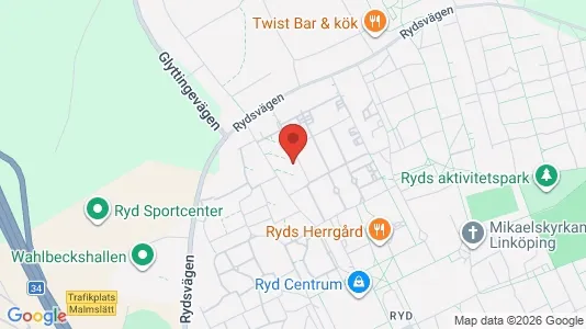 Lägenheter att hyra i Linköping - kort over placeringen