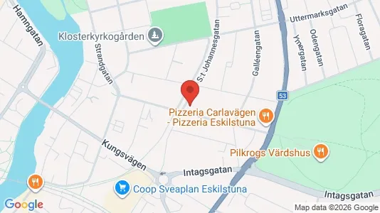 Lägenheter att hyra i Eskilstuna - kort over placeringen