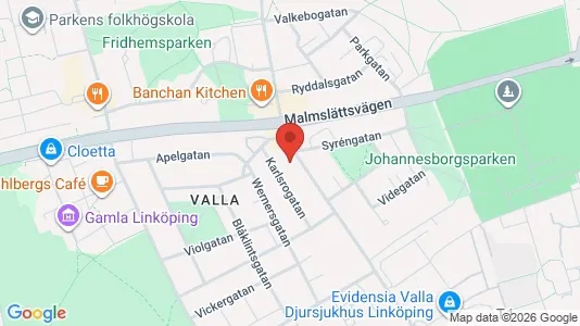 Lägenheter att hyra i Linköping - kort over placeringen