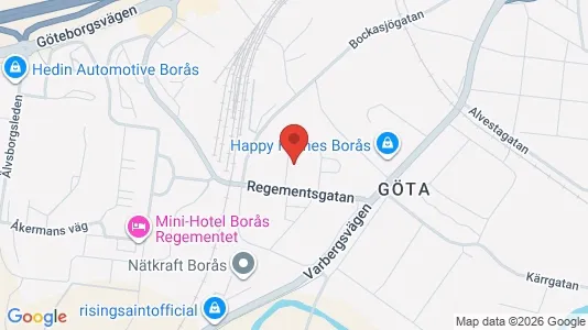 Lägenheter att hyra i Borås - kort over placeringen