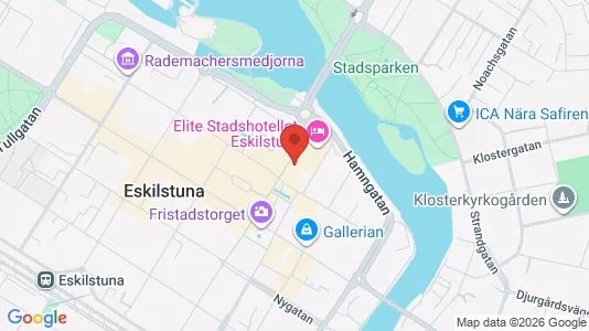 Lägenheter att hyra i Eskilstuna - kort over placeringen