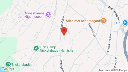 Bostadsrätter till salu i Nynäshamn - kort over placeringen
