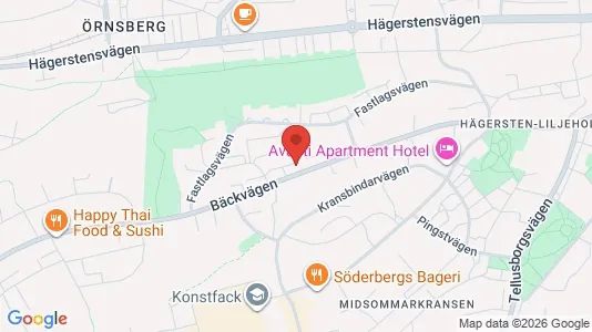 Lägenheter till salu i Söderort - kort over placeringen