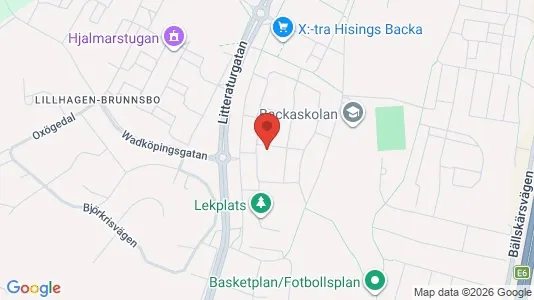 Lägenheter till salu i Norra hisingen - kort over placeringen