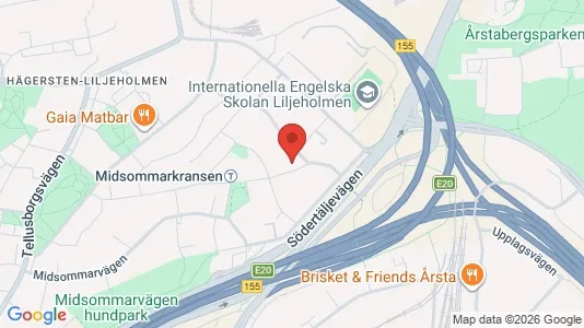 Lägenheter till salu i Söderort - kort over placeringen