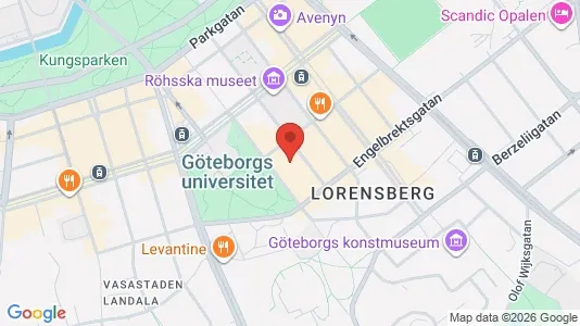 Lägenheter till salu i Göteborg Centrum - kort over placeringen