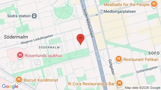 Lägenheter till salu i Södermalm - kort over placeringen