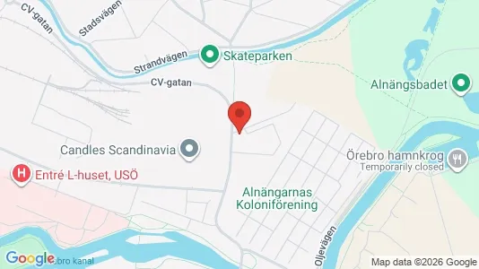 Lägenheter till salu i Örebro - kort over placeringen