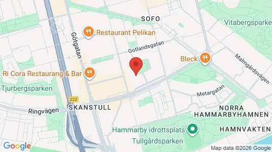 Lägenheter till salu i Södermalm - kort over placeringen