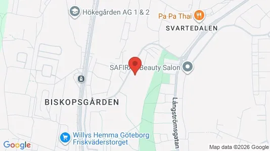 Lägenheter till salu i Västra hisingen - kort over placeringen