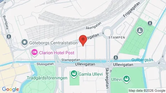 Lägenheter till salu i Göteborg Centrum - kort over placeringen