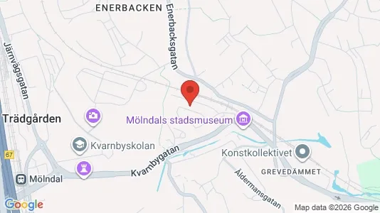 Lägenheter till salu i Mölndal - kort over placeringen