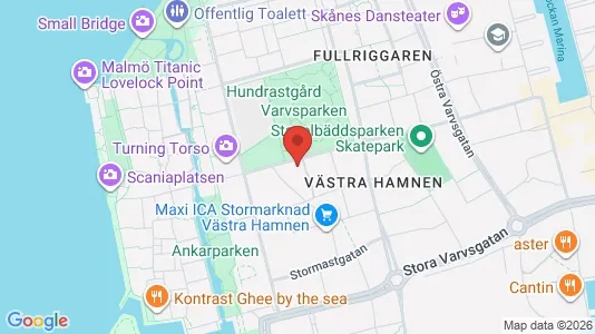 Lägenheter till salu i Malmö Centrum - kort over placeringen