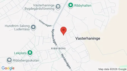 Lägenheter till salu i Haninge - kort over placeringen