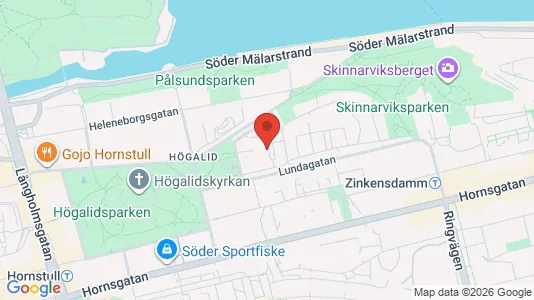 Lägenheter till salu i Södermalm - kort over placeringen