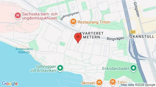 Lägenheter till salu i Södermalm - kort over placeringen