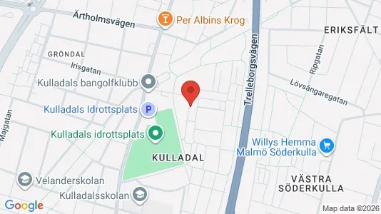 Lägenheter till salu i Fosie - kort over placeringen