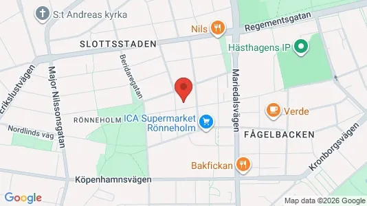 Lägenheter till salu i Malmö Centrum - kort over placeringen