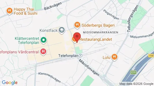 Lägenheter till salu i Söderort - kort over placeringen